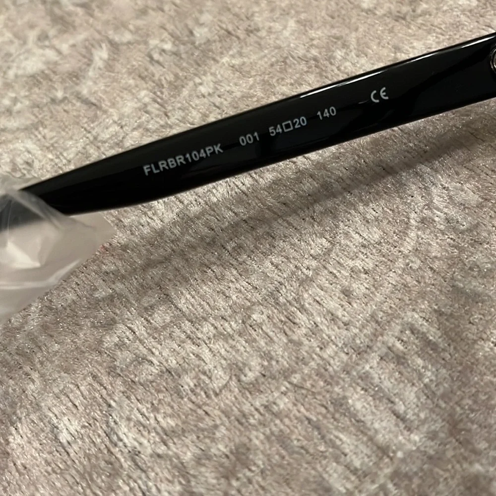 Brand New Flower Eyewear Blue Light Blocking Glasses Hazel Black Rimmed Computer